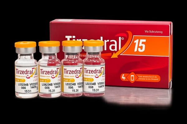 Tirzepatida Tirzedral 15mg 4 ampolas